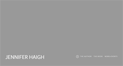 Desktop Screenshot of jennifer-haigh.com